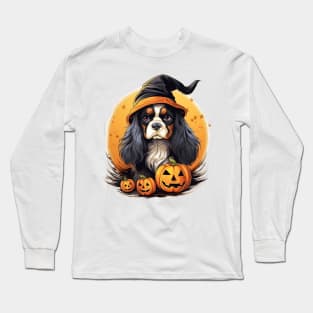Halloween Cavalier King Charles Spaniel Dog #4 Long Sleeve T-Shirt